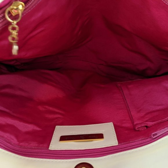 Paola by PDL leather purse bag shoulder pink luxur - Picture 5 of 7